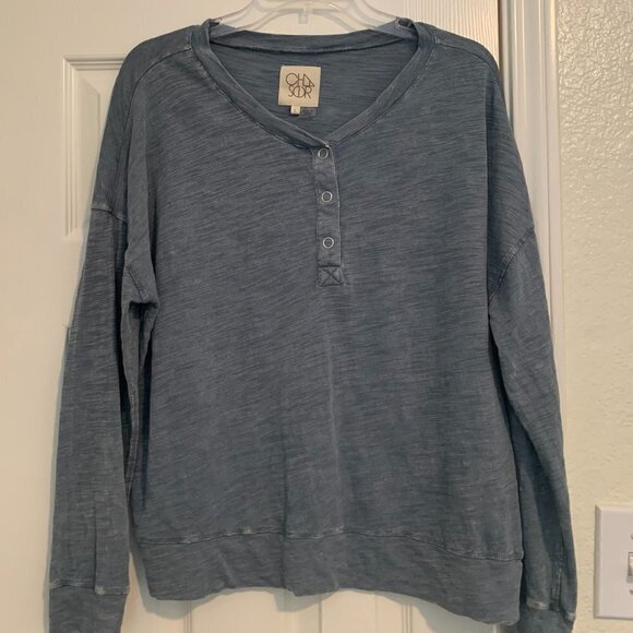 Chaser Chambre Top Pullover Long Sleeve Size Large - Picture 4 of 8